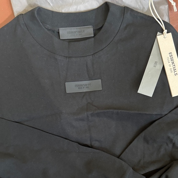 Essentials Men's Black Crewneck Sweater - Picture 1 of 4